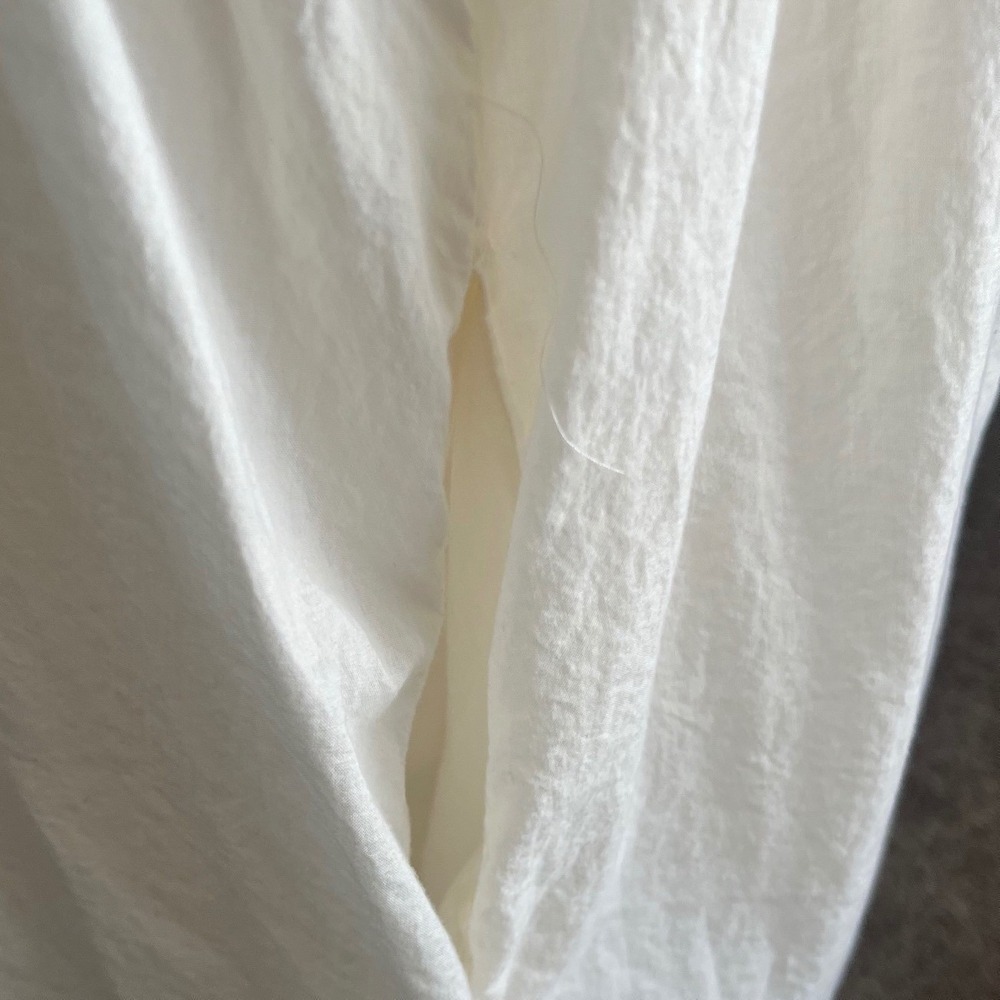NWOT Old Navy XXL White Cotton Gauze Embroidered Boho Tiered Mini Dress Pockets - Picture 5 of 7